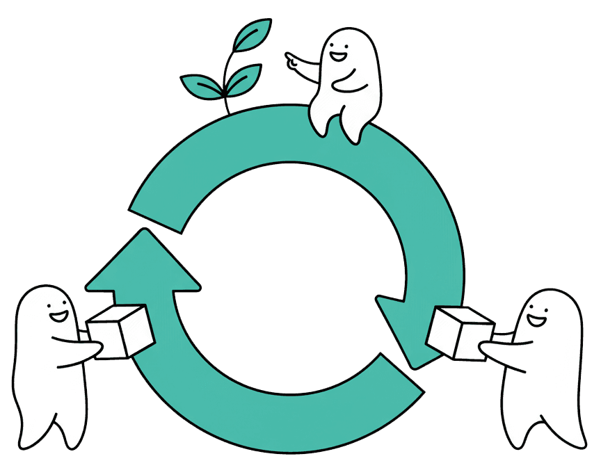 Circular economy application visual