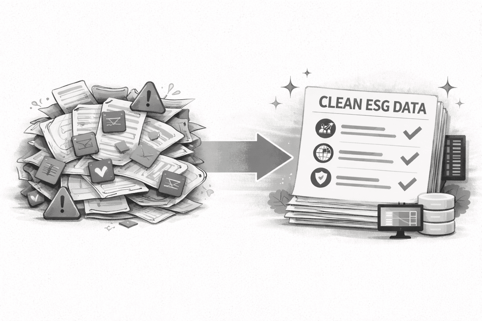 ESG data flow visualization